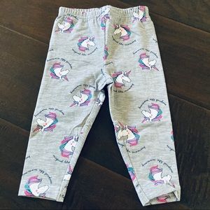 Carter’s Baby Girl Grey Unicorn Leggings